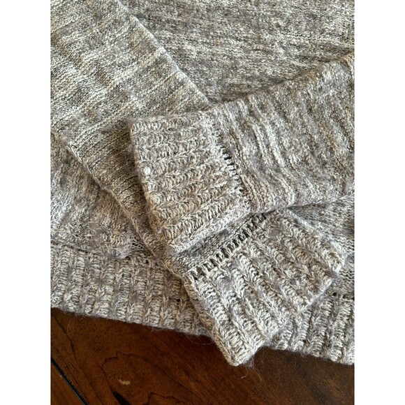 Free People Womens Cropped Sweater Cotton Blend Gray Size Small Pockets - Picture 7 of 8